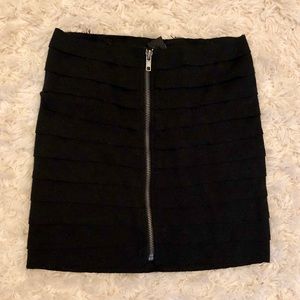 Tight black skirt